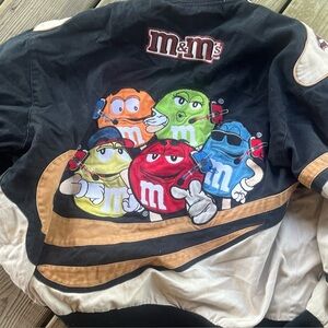 M&M'S Black and  cram Jacket with Red Number